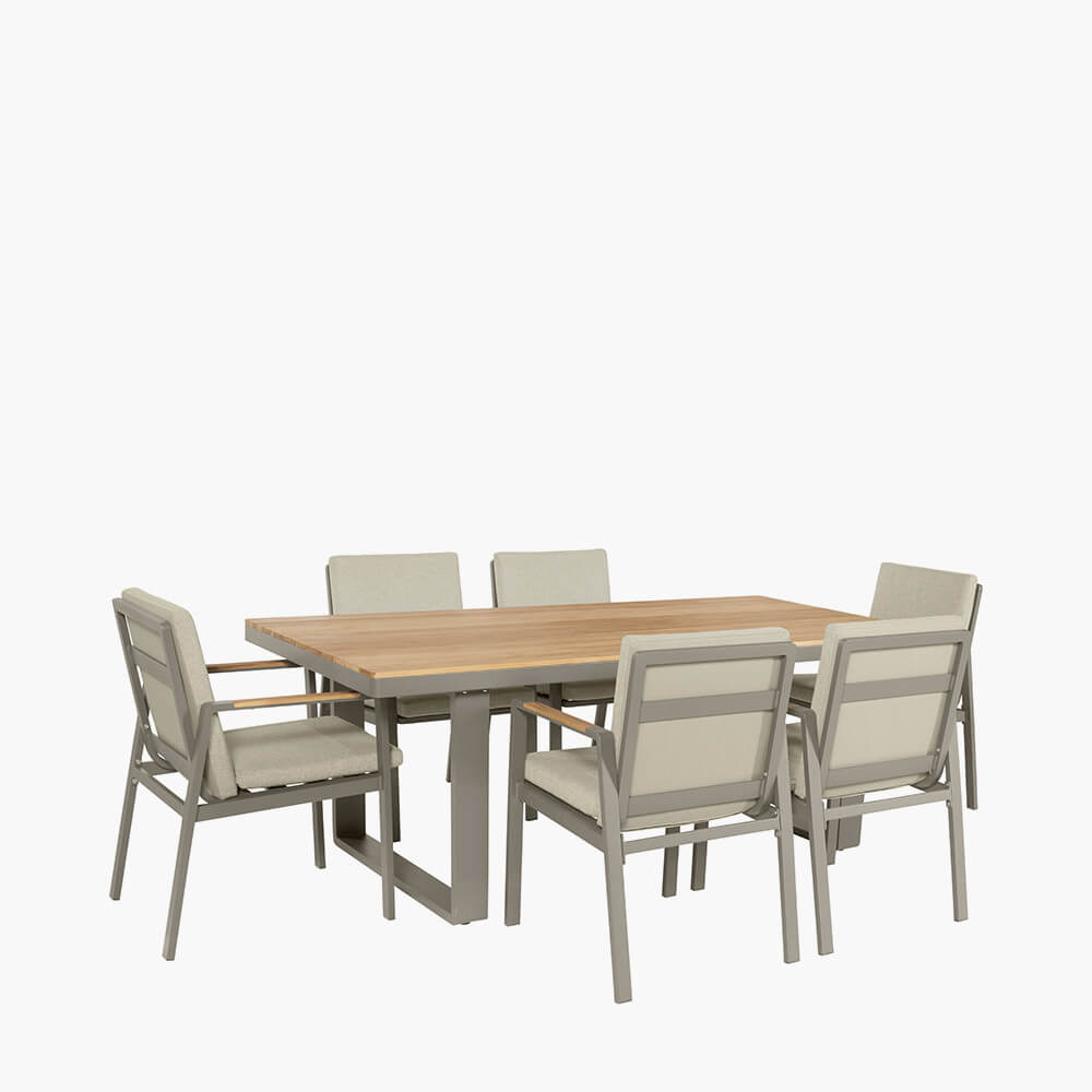 Showing image for Michigan 6-seater dining set - beige