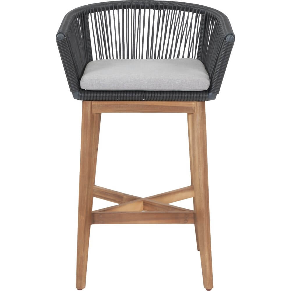 Grey wicker deals outdoor bar stools